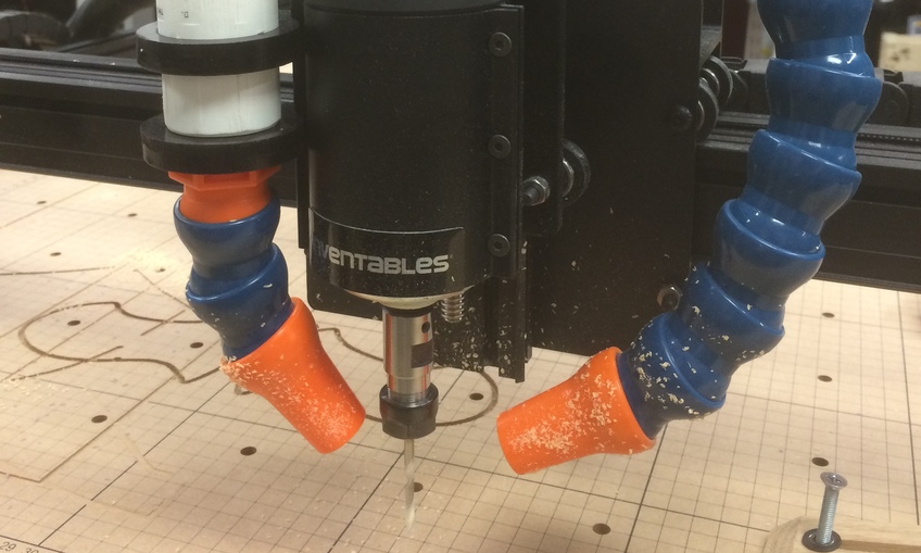 Loc Line dust collection system for XCarve Inventables